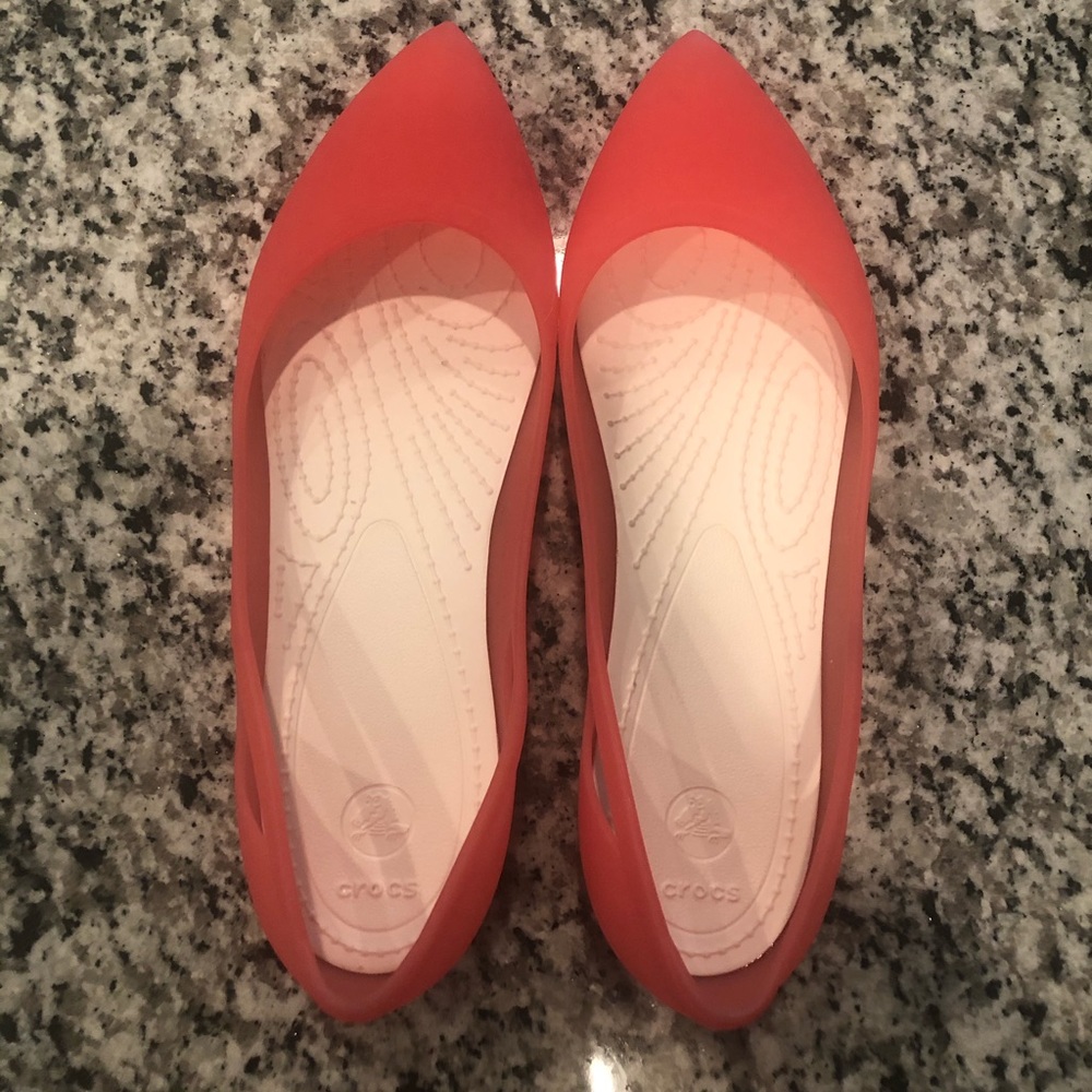 Coral Crocs